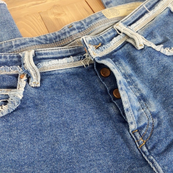 Diesel Skinny Cropped Raw Hem Jeans SZ 28 - Picture 11 of 16